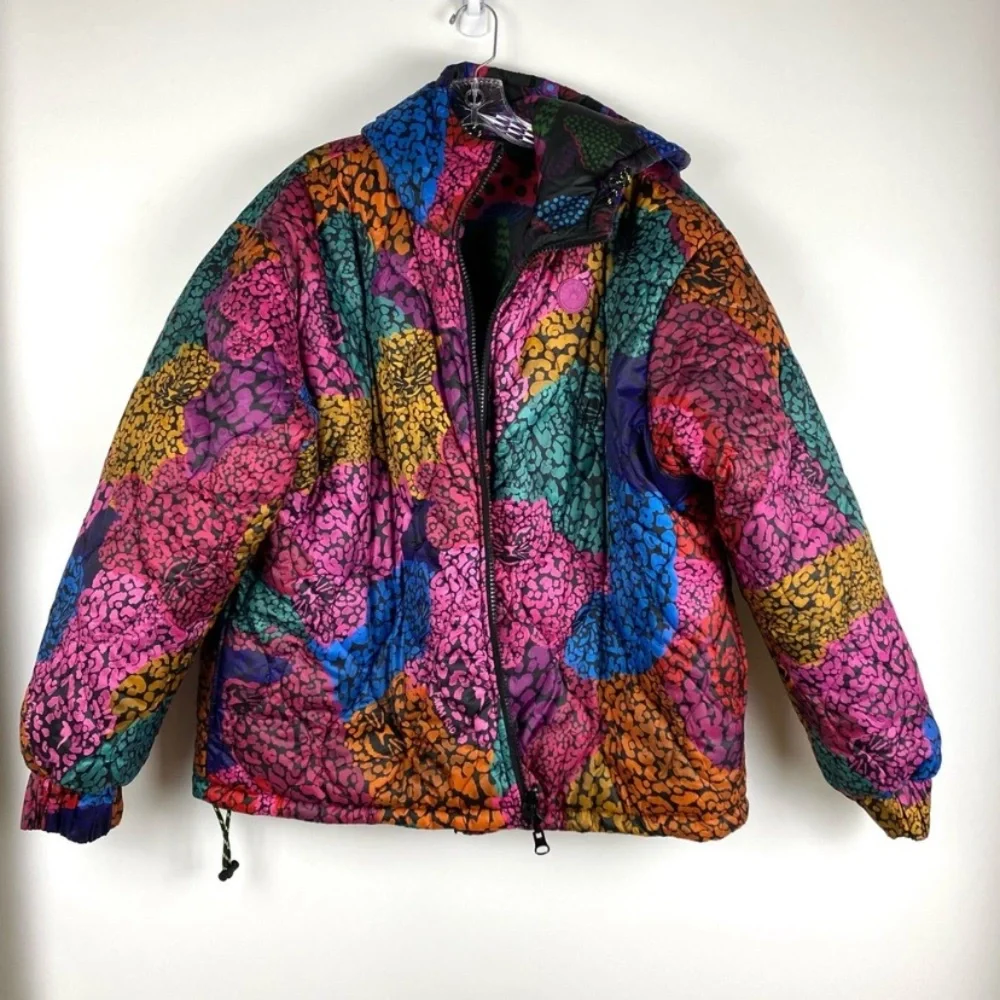 FARM Rio Colorful Patterned Puffer Jacket - Picture 4 of 9